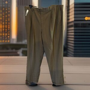 BIG & TALL Men’s Haggar Smart Fiber Dress Slacks 44 X 34 NWT